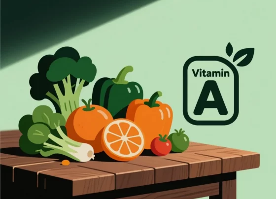 Display of Vitamin A foods