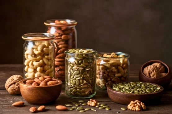 Nuts and seeds high in zinc