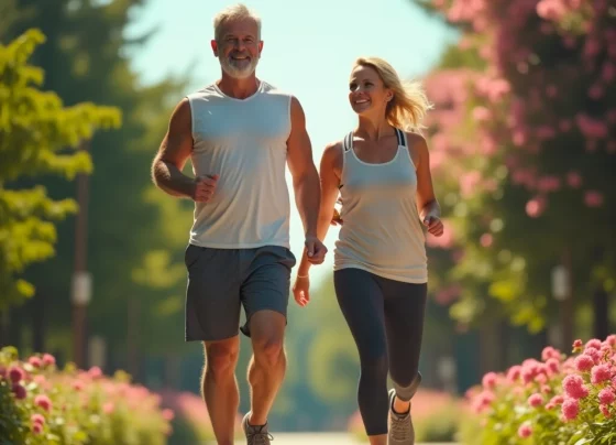 Happy Couple Walking