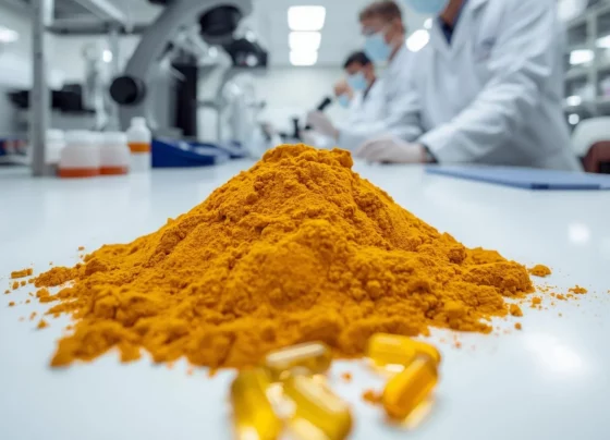 Turmeric being tested